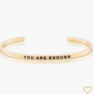 Mantra band yellow gold “you are enough”